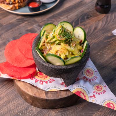 Aguachile appetizer.