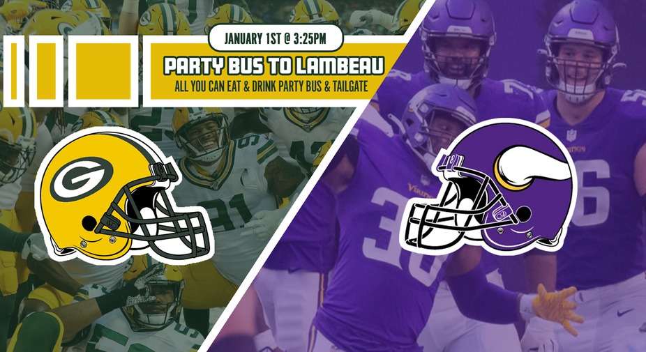Packers Vs. Vikings Party Bus To Lambeau event photo