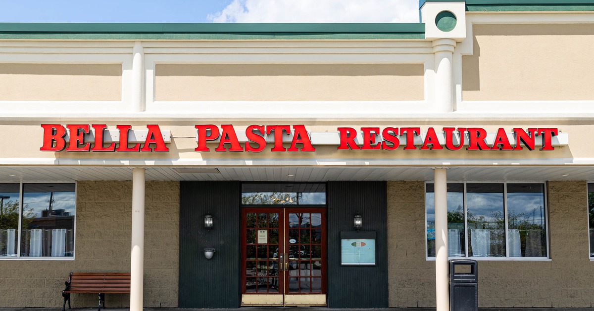 Bella Pasta Restaurant front exterior