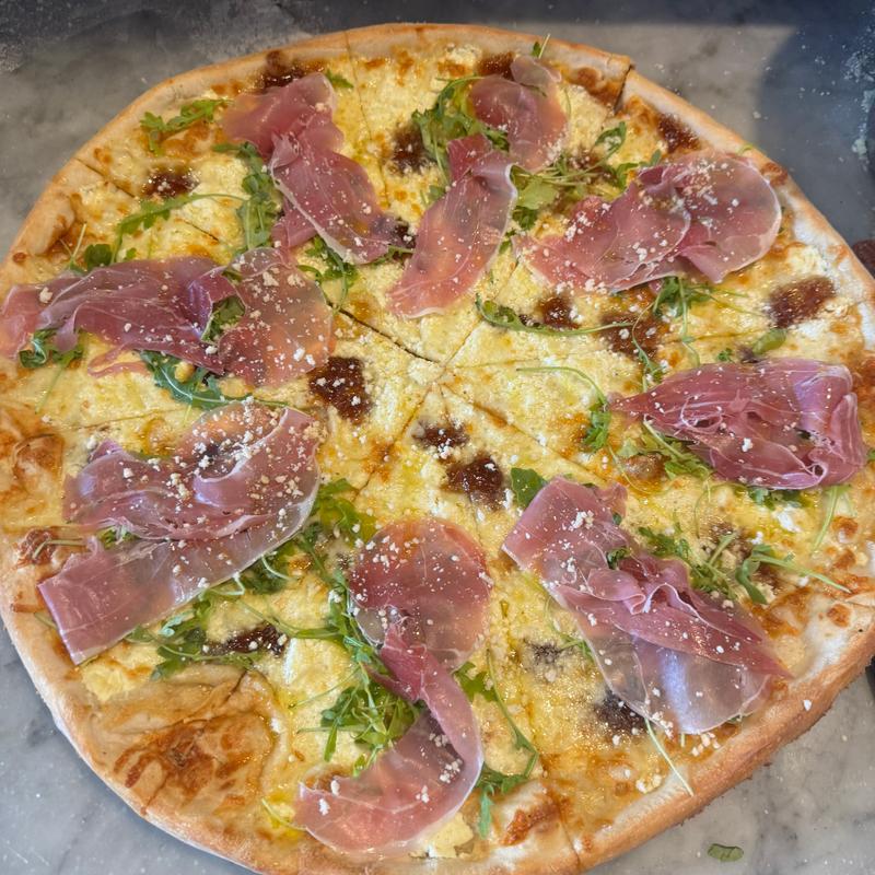menu item 12 of 24, Fig jam,prosciutto,goat cheese