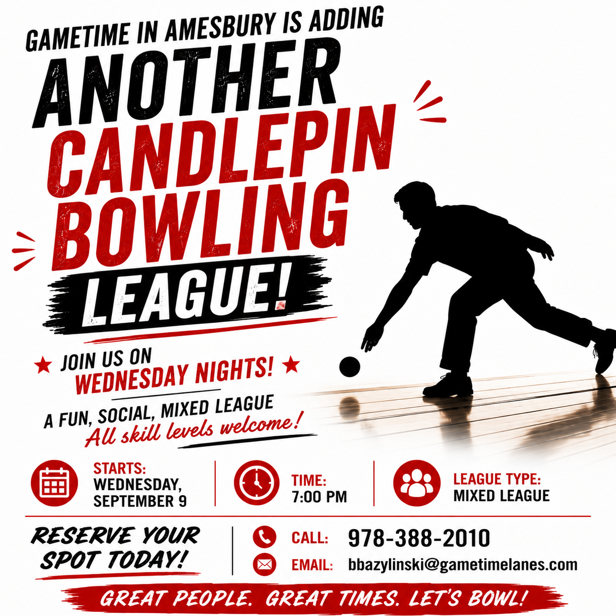 Join our candlepin bowling league
