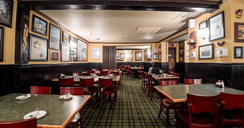 Interior, wide shot of dining area