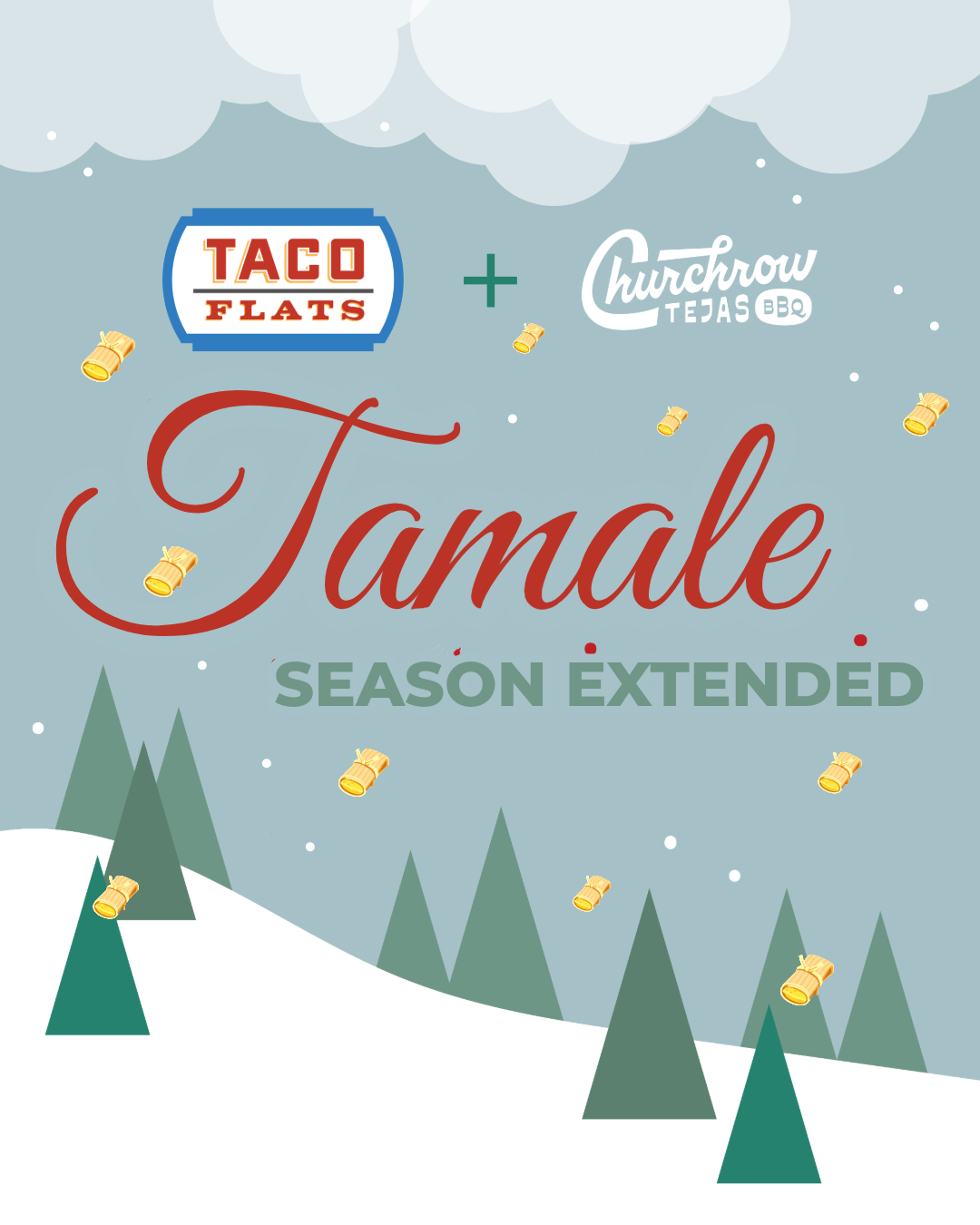 PRE-ORDER TAMALES TACO FLATS ATX CHURCHROW BBQ