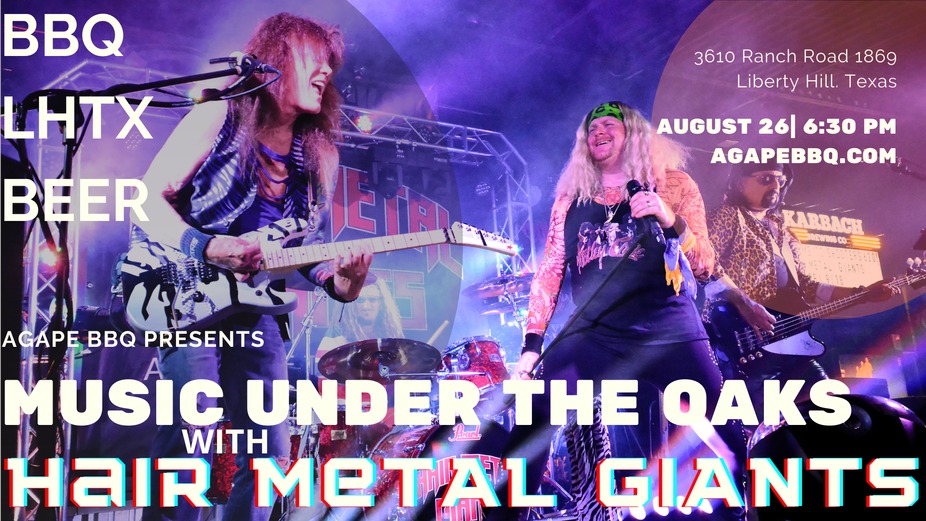 Music Under The Oaks with Hair Metal Giants event photo