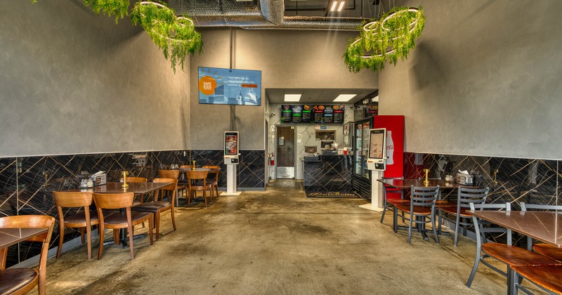 Restaurant interior, dining area