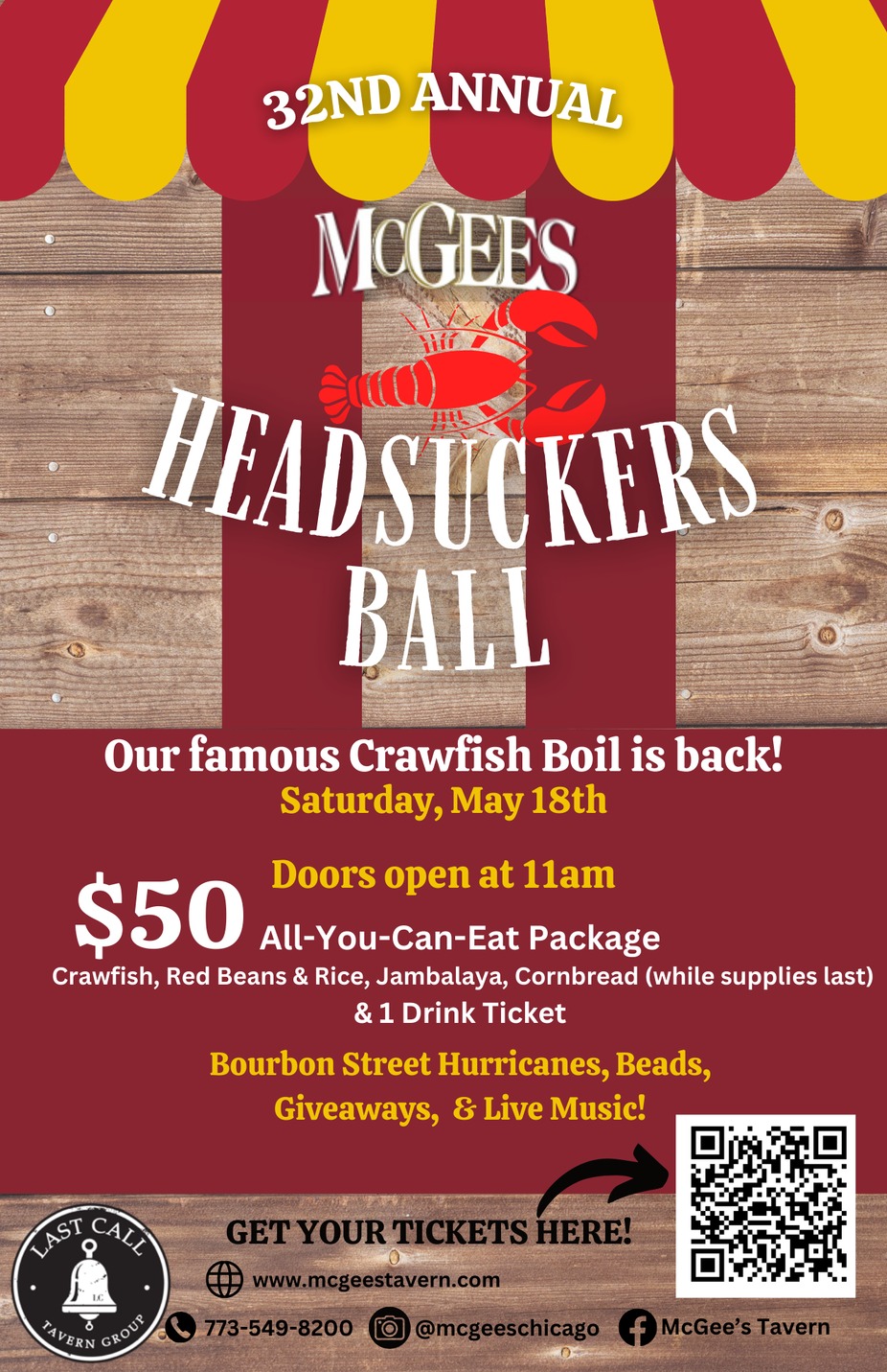 McGee's 32nd HeadSuckers Ball event photo
