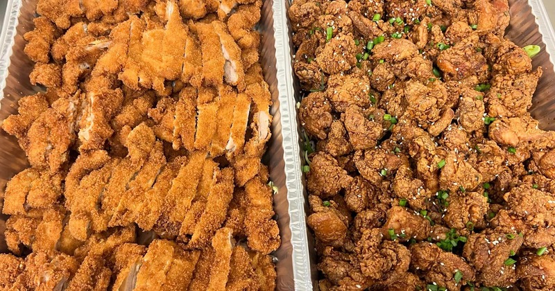 Fried chicken catering platters