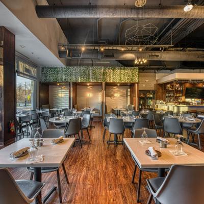 Interior seating space.