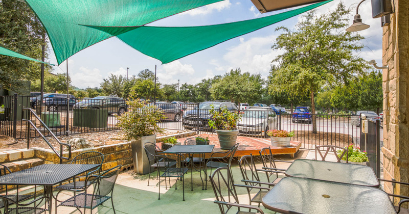 Exterior, garden tables