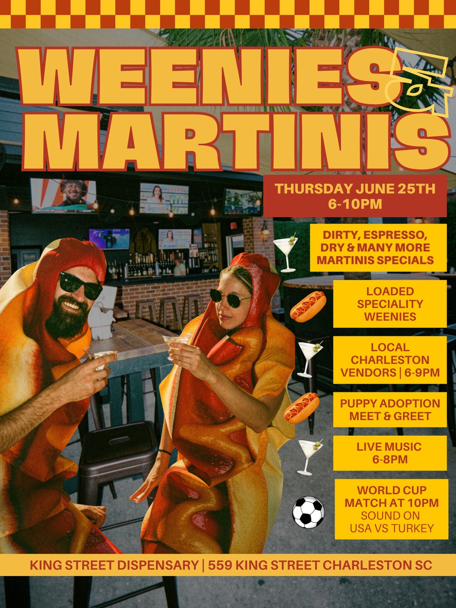 🌭🍸 WEENIES + MARTINIS 🌭🍸 event photo