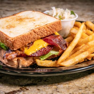 Fried Bologna Sandwich.