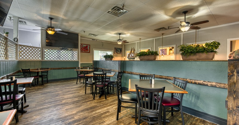 Cozy interior dining area