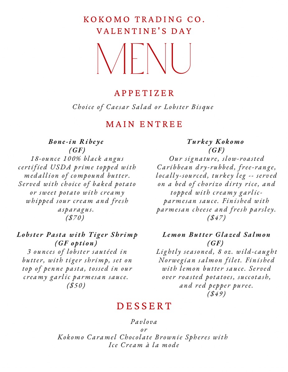 Valentine's Day - Special Menu and Nelson Wyatt Trio! event photo