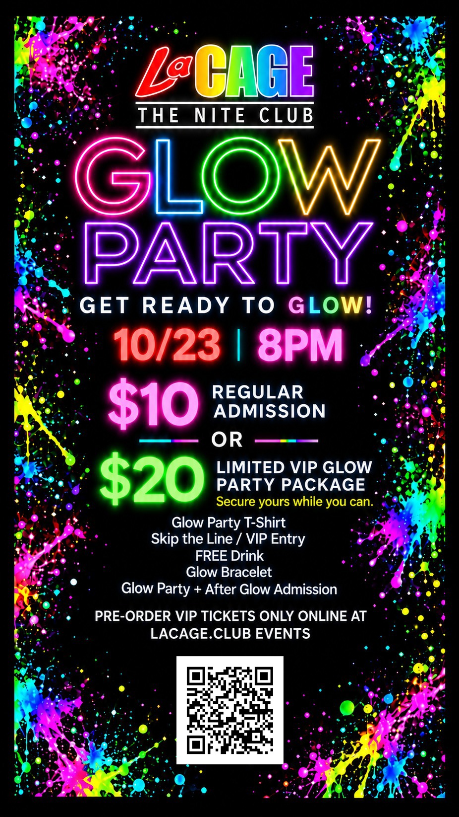 La Cage GLOW PARTY: GLOW DAY 2026 event photo