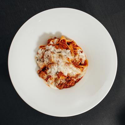 Papardelle Wagyu Bolognese.