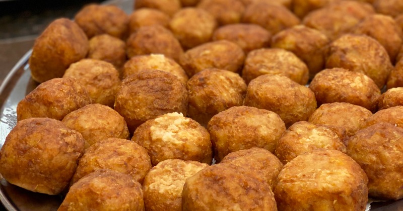 Deep fried stuffed balls