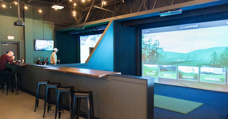 Interior , bar and chairs