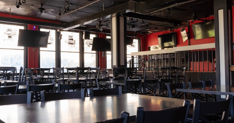 Interior, table for four close-up shot