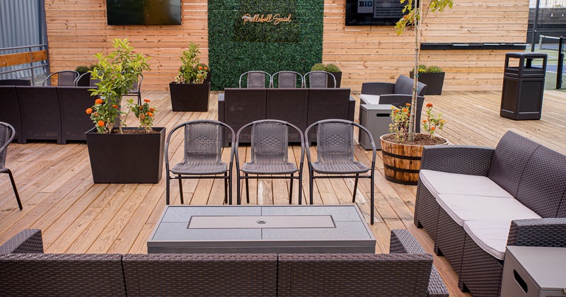 Patio, outdoor lounge seating