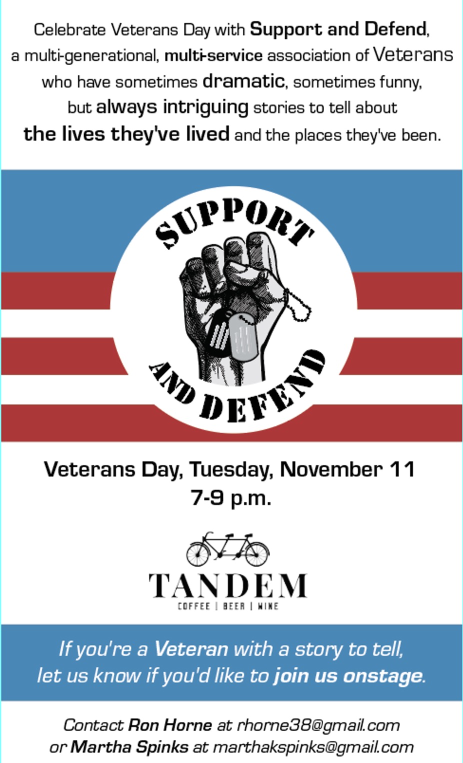 Veteran's Day Spoken Word event photo