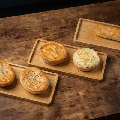Assorted savory pies.
