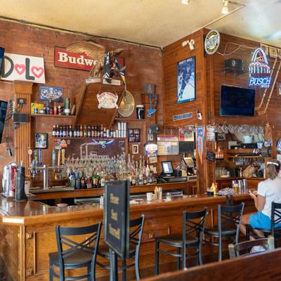 Interior, bar area, casual ambiance.