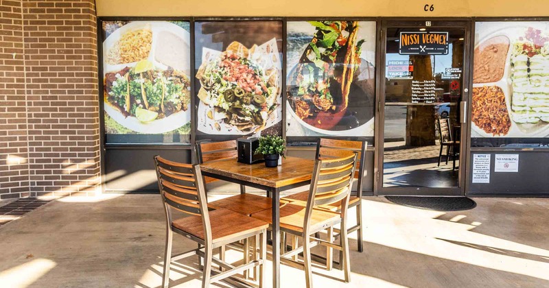 Exterior, table with chairs