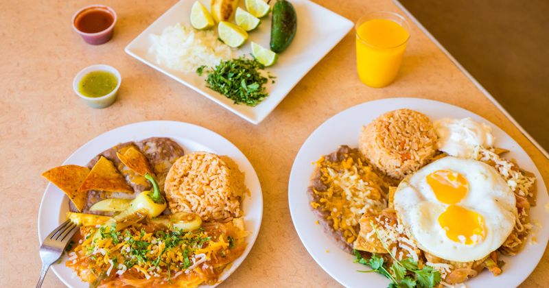 Different types of food on the table