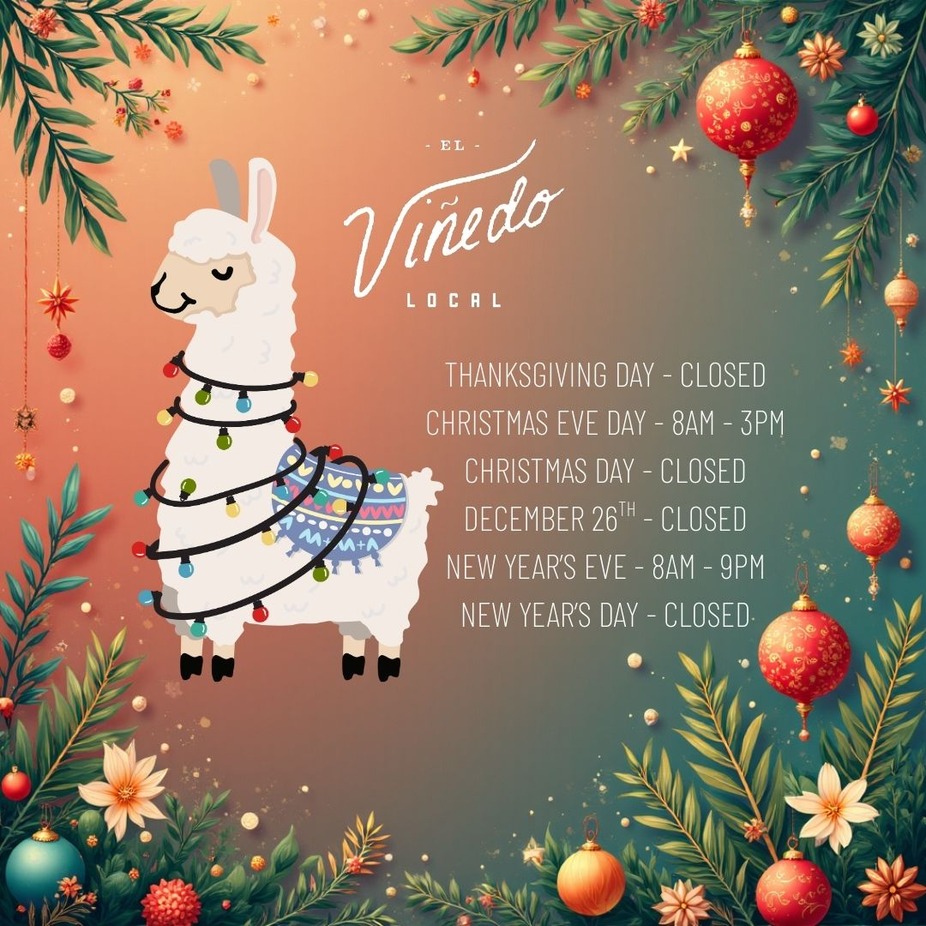 Holiday Hours event photo