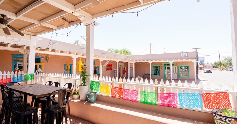 Exterior, seating place on covered patio