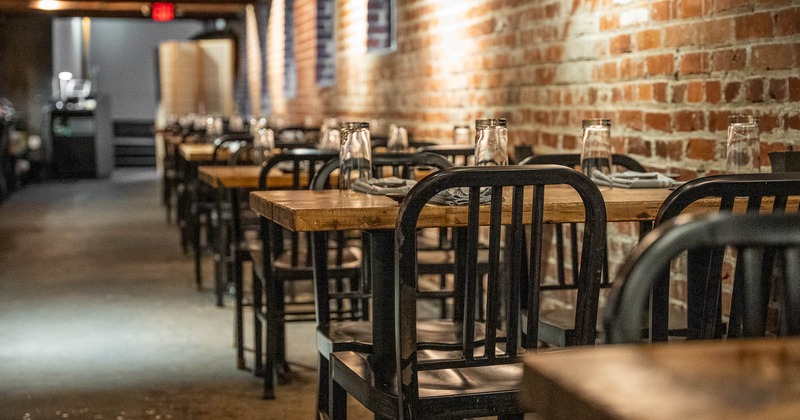 Interior, seating area, closeup