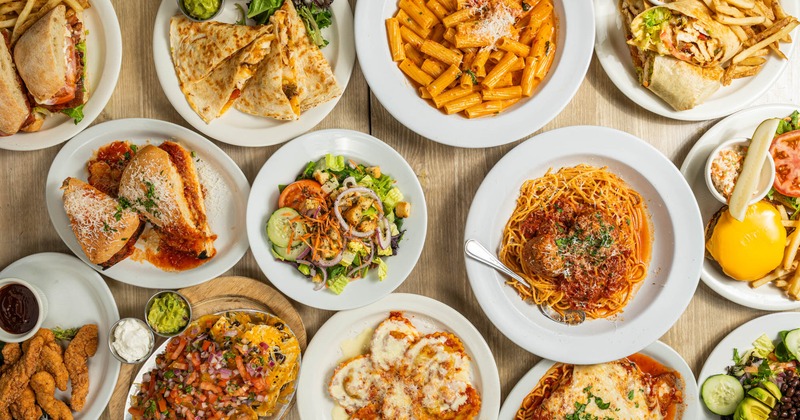 Assorted food dishes