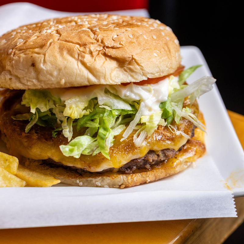 menu item 6 of 15, Hamburguesa Con Papas