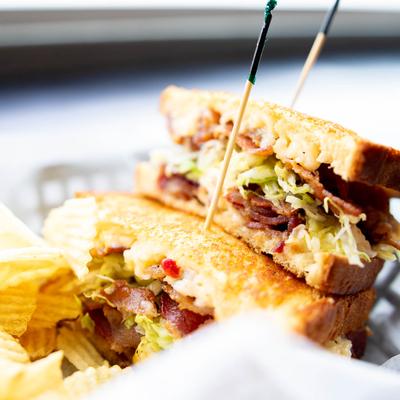 The pimento BLT sandwich.