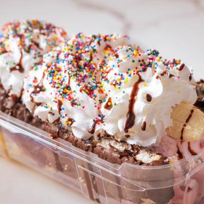 Banana split.