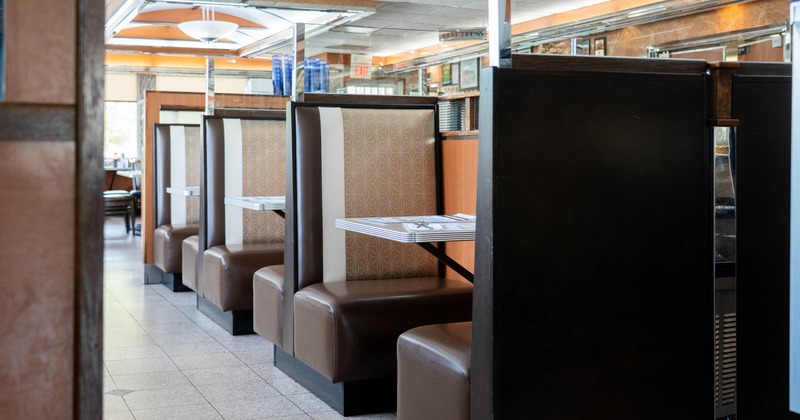 Interior, booths