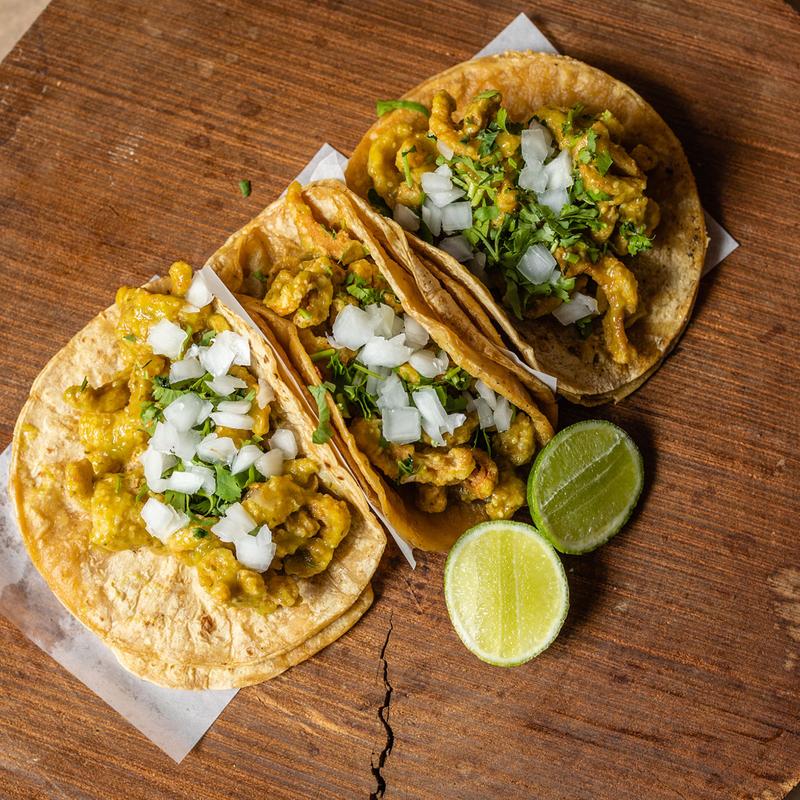 3 Tacos with Rice and Beans photo