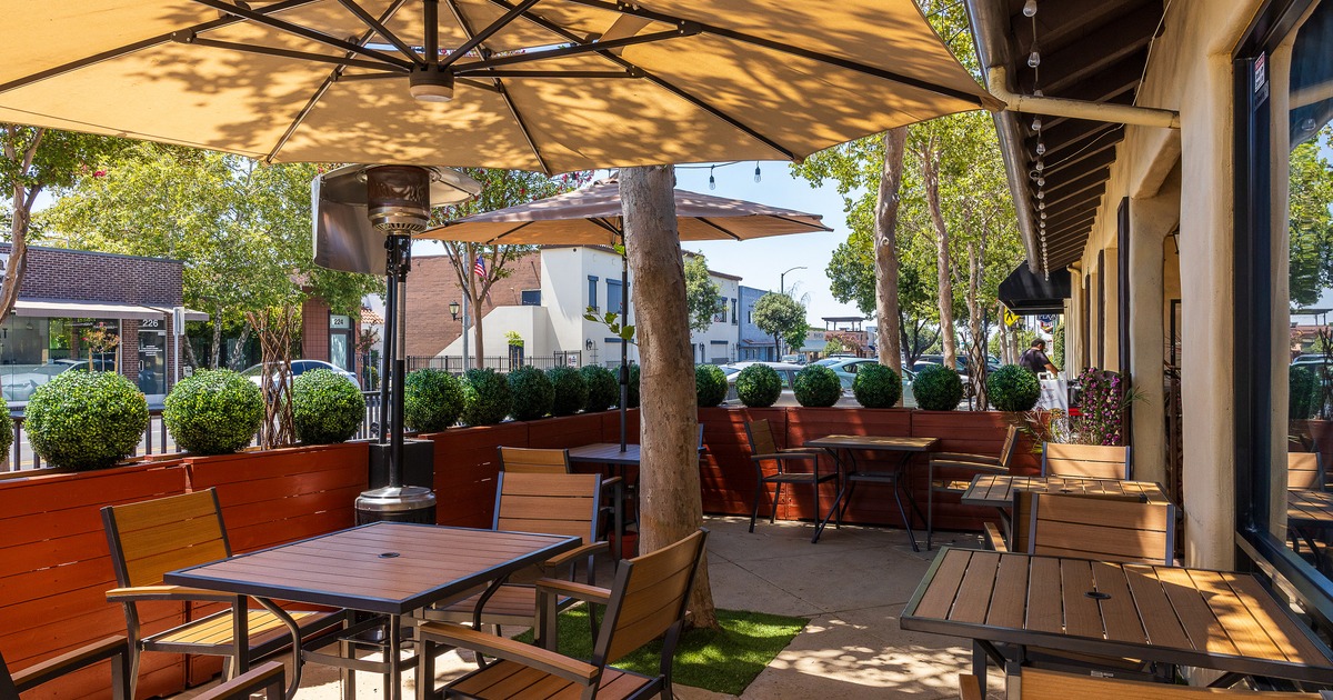 Cozy outdoor seating area