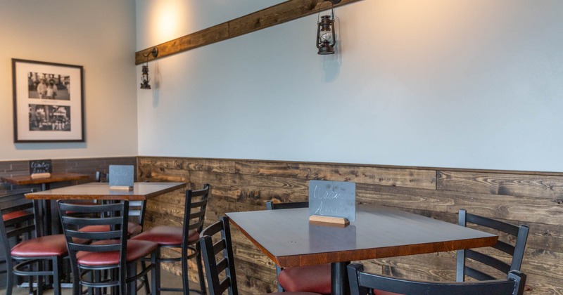 Interior, dining tables