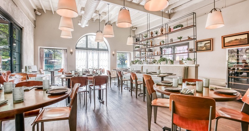Restaurant interior, dining area
