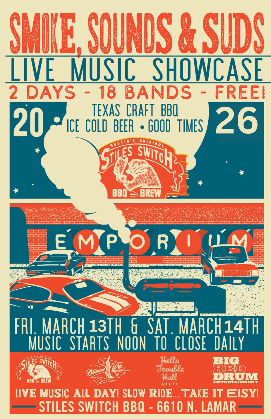 2026 SMOKE, SOUNDS, & SUDS - FREE LIVE MUSIC SHOWCASE event photo