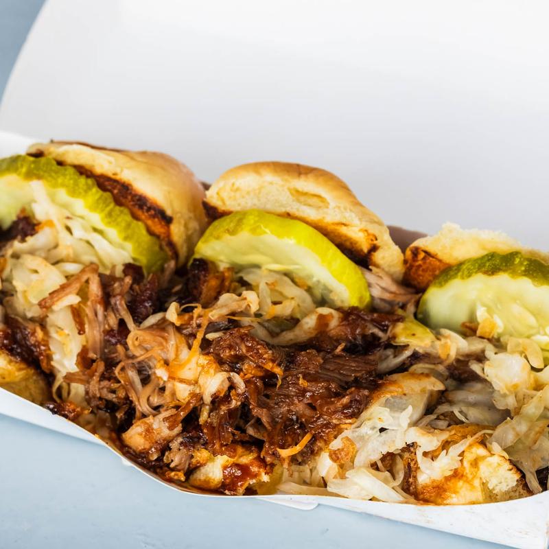 BBQ Pulled Pork Mini Sliders (3) photo