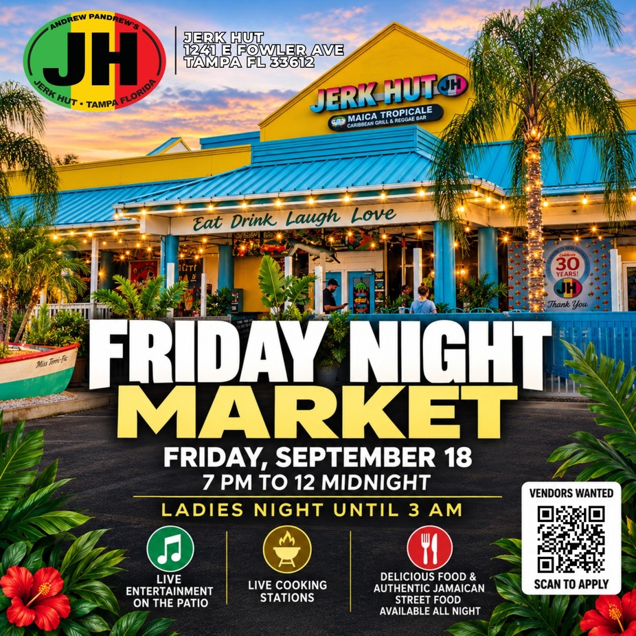 FRIDAY NIGHT MARKET at JERK HUT | TAMPA event photo