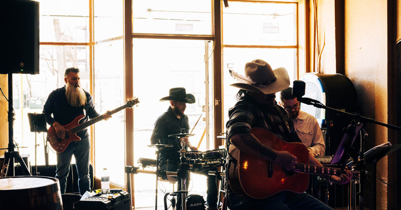 Interior, a band playing