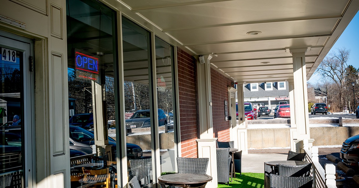 Outdoor seating area