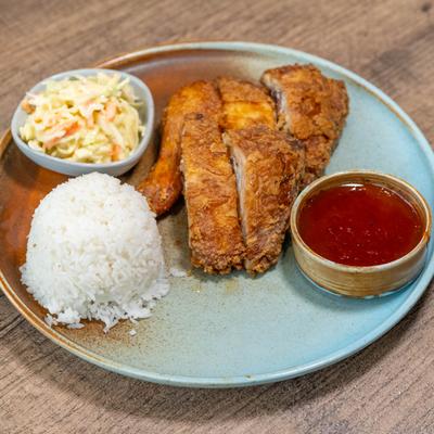 Fried chicken plate.