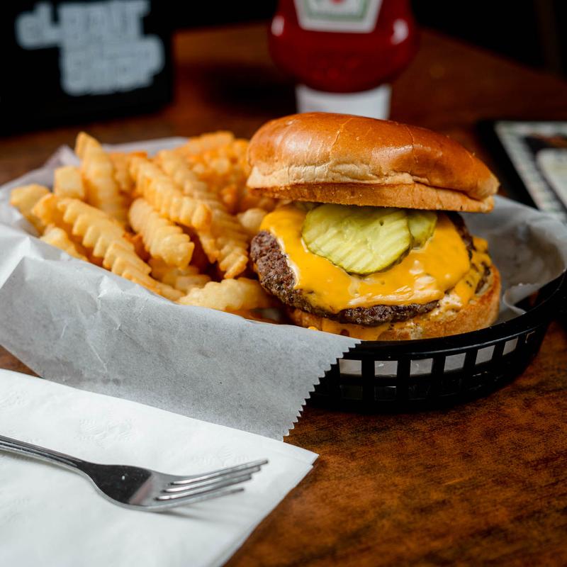 High Life Cheeseburger Basket* photo