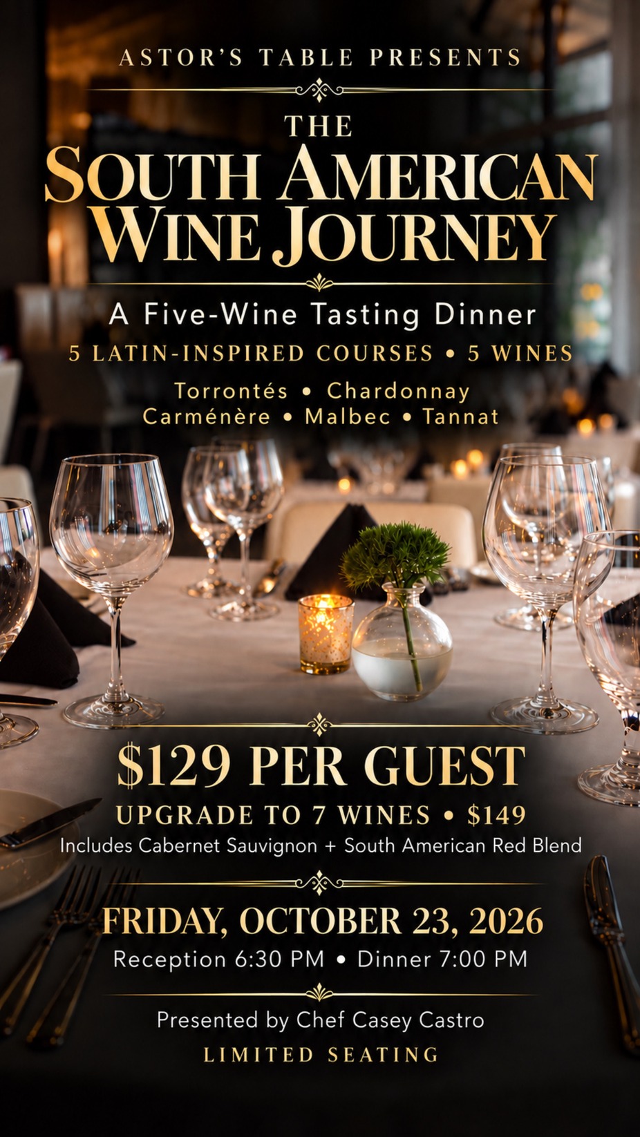🍷 THE SOUTH AMERICAN WINE JOURNEY 🍷 event photo