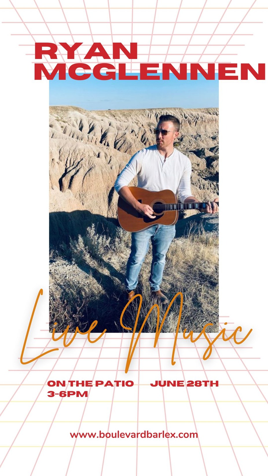 LIVE MUSIC ON THE PATIO ~ Ryan McGlennen event photo