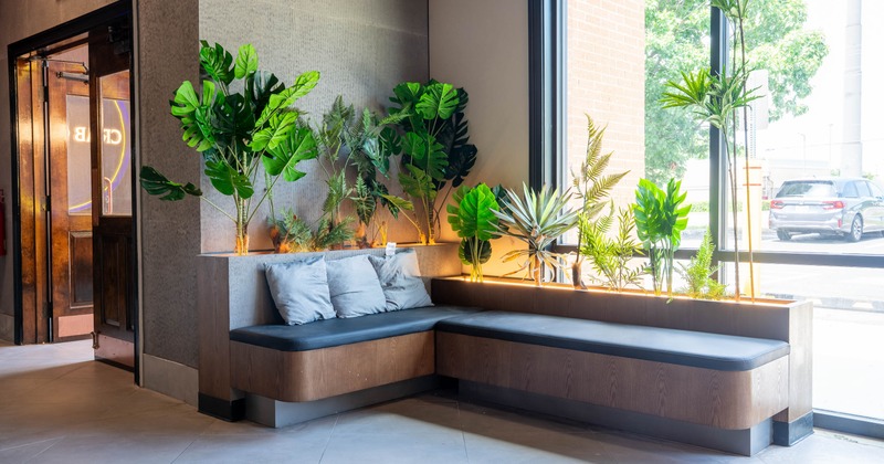 Interior, seating place near window